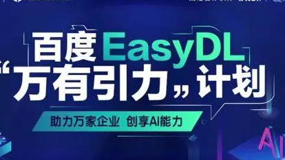 百度EasyDL：打开AI落地的新篇章